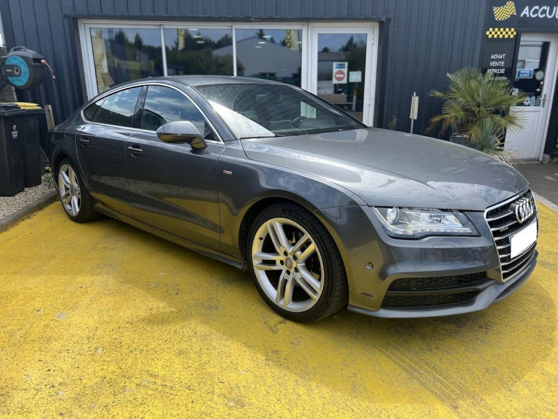 Audi A7 SPORTBACK 3.0 V6 TDI 204CH S LINE QUATTRO S TRONIC 7 Diesel GRIS F Occasion à vendre