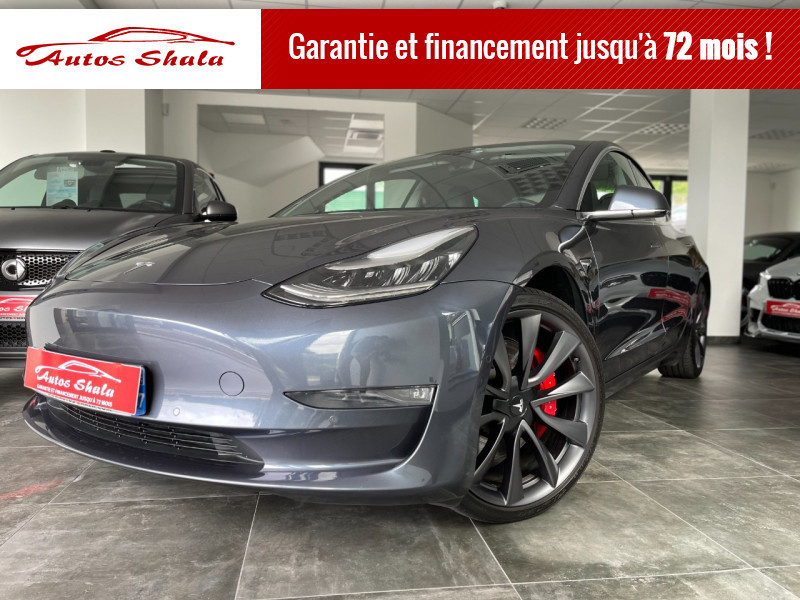 Tesla MODEL 3 PERFORMANCE PUP AWD UPGRADE Electrique GRIS NUIT METAL Occasion à vendre