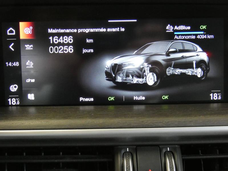 Photo 31 de l'offre de ALFA ROMEO Stelvio 2.2 Diesel 190ch Ti AT8 MY20 à 38990€ chez Autovia Véhicules Multimarques
