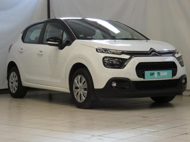 Citroen C3 1.5 BlueHDi 100ch S&S Feel Business E6.d Diesel Blanc Banquise (O) - Noir Onyx Occasion à vendre