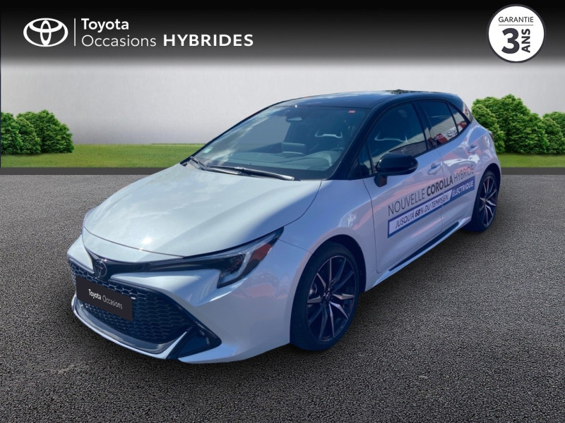Toyota Corolla 1.8 140ch GR Sport Hybride Blanc Lunaire Nacré Bi-ton Occasion à vendre