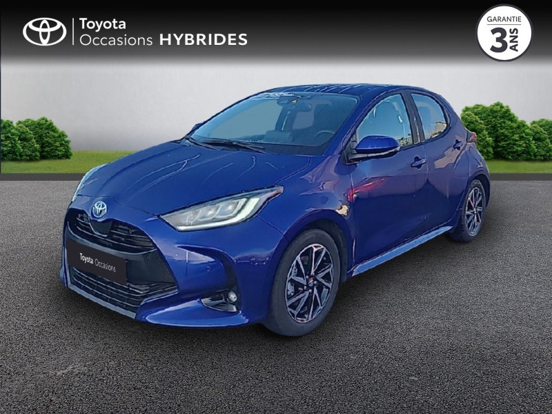 Toyota Yaris 116h Design 5p MY22 Hybride Bleu Kyanite (M) Occasion à vendre
