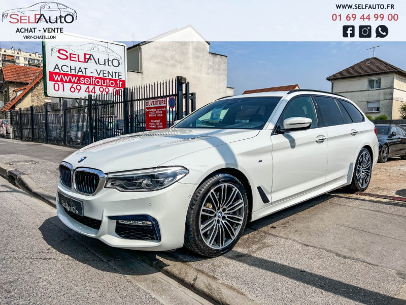 Bmw SERIE 5 TOURING (G31) 530DA 265CH M SPORT STEPTRONIC Diesel BLANC Occasion à vendre