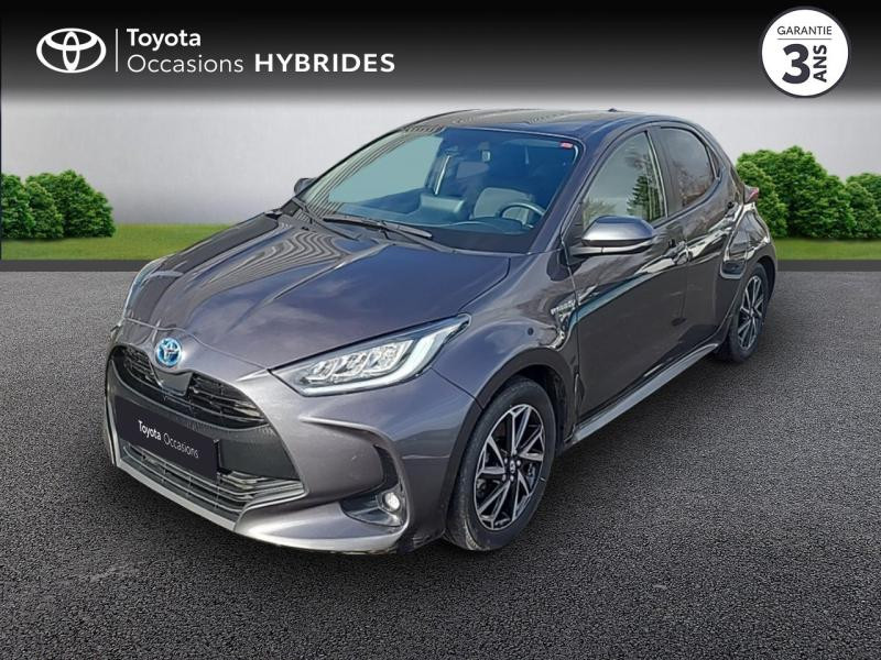 Toyota Yaris 116h Design 5p MY21 Hybride Gris Atlas (M) Occasion à vendre