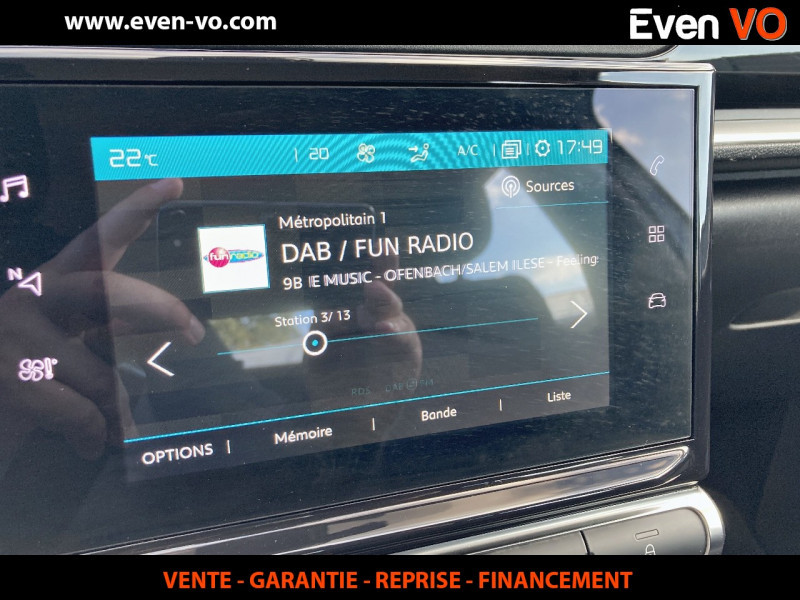 Photo 6 de l'offre de CITROEN C3 STE 1.5 BLUEHDI 100CH S&S BVM 6 FEEL NAV à 10000€ chez Even VO