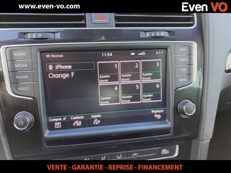 Photo 10 de l'offre de VOLKSWAGEN GOLF VII 2.0 TDI 184CH BLUEMOTION TECHNOLOGY FAP GTD DSG6 5P à 16500€ chez Even VO