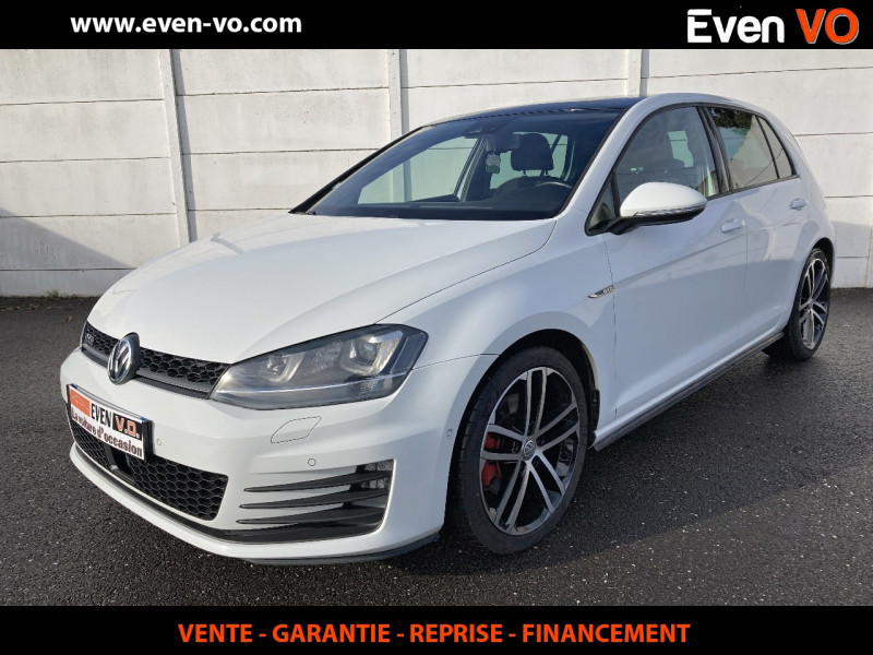 Volkswagen GOLF VII 2.0 TDI 184CH BLUEMOTION TECHNOLOGY FAP GTD DSG6 5P Diesel BLANC Occasion à vendre