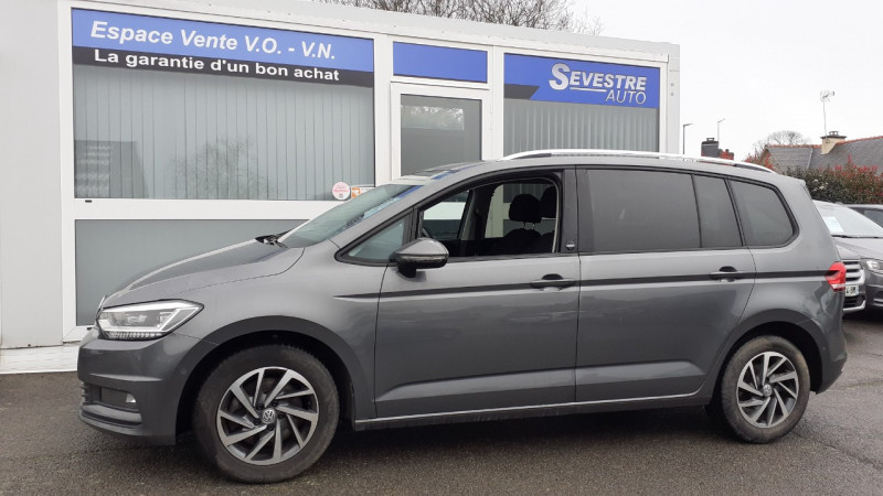 Volkswagen TOURAN 1.4 TSI 150CH BLUEMOTION TECHNOLOGY SOUND DSG7 7 PLACES Essence GRIS Occasion à vendre