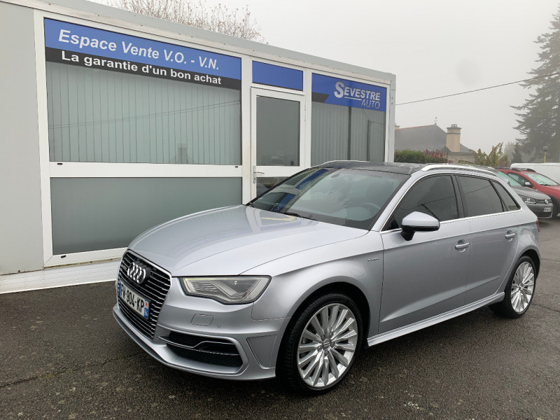 Audi A3 SPORTBACK 1.4 TFSI 204CH E-TRON AMBITION S TRONIC 6 Hybride GRIS CLAIR Occasion à vendre