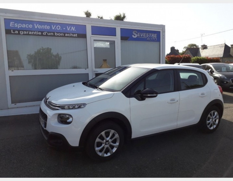 Citroen C3 1.2 PURETECH 83CH S&S FEEL Essence BLANC Occasion à vendre