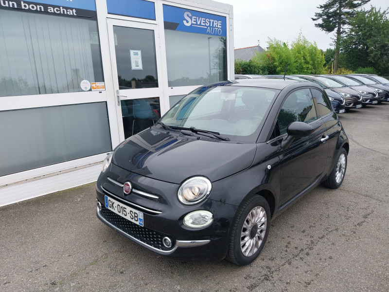 Fiat 500 1.2 8V 69CH ECO PACK LOUNGE Essence NOIR Occasion à vendre