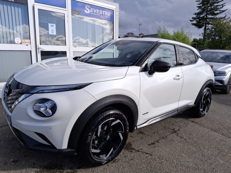 Nissan JUKE 1.6 HYBRID 143CH N-CONNECTA 2022.5 Hybride BLANC Occasion à vendre