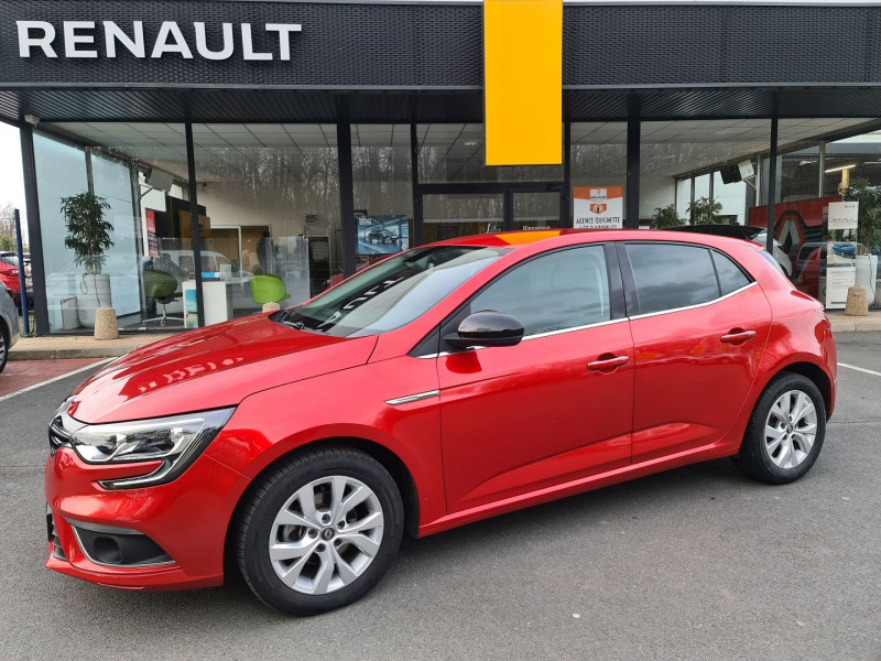 Renault MEGANE IV 1.3 TCE 115 CH FAP LIMITED 120G Essence ROUGE Occasion à vendre