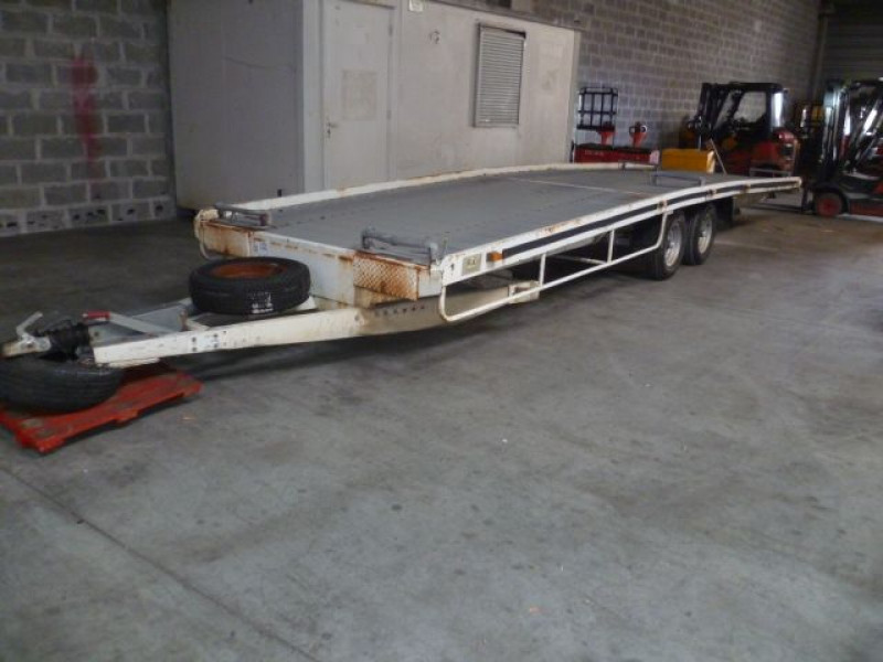 Besse Aupy REMORQUE PORTE-VOITURE 2 ESS   BLANC Occasion à vendre