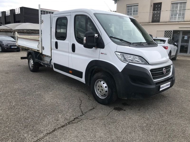 Fiat DUCATO BENNE 3.5 MAXI XL 2.3 MULTIJET 130CH DOUBLE CABINE PACK PROFESSIONAL + COFFRE Diesel BLANC Occasion à vendre