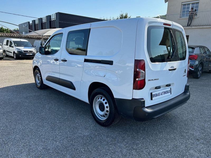 Photo 4 de l'offre de CITROEN BERLINGO VAN XL 850KG BLUEHDI 100 S&S CABINE APPROFONDIE CONTROL BVM5 à 19900€ chez Brignais automobiles