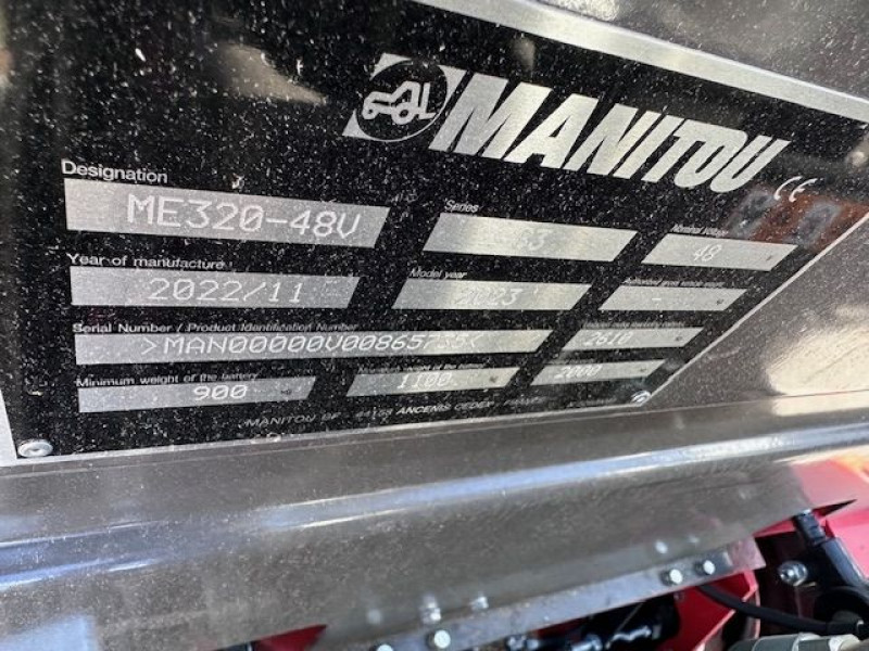 Photo 6 de l'offre de MANITOU CHARIOT ELEVATEUR FRONTAL ELEC. M320 à 26280€ chez Brignais automobiles