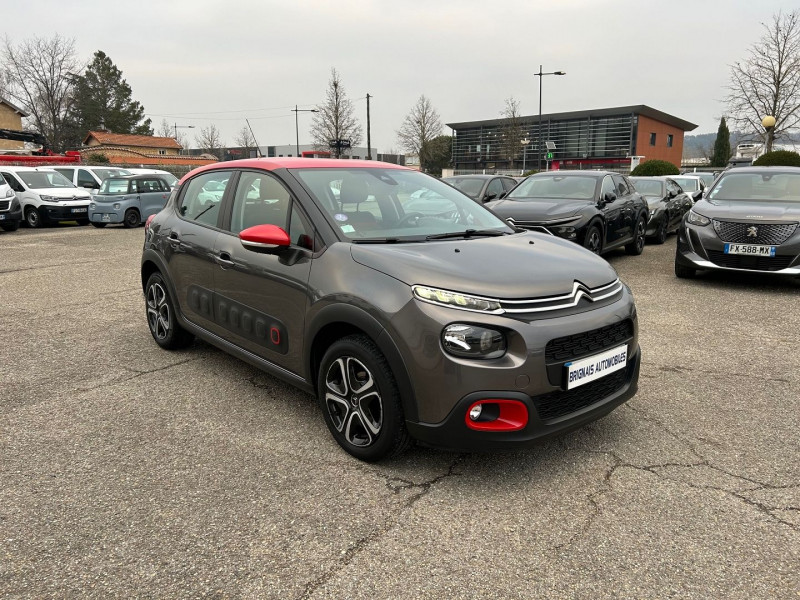 Citroen C3 PURETECH 82CH SHINE S&S E6.D Essence GRIS F Occasion à vendre