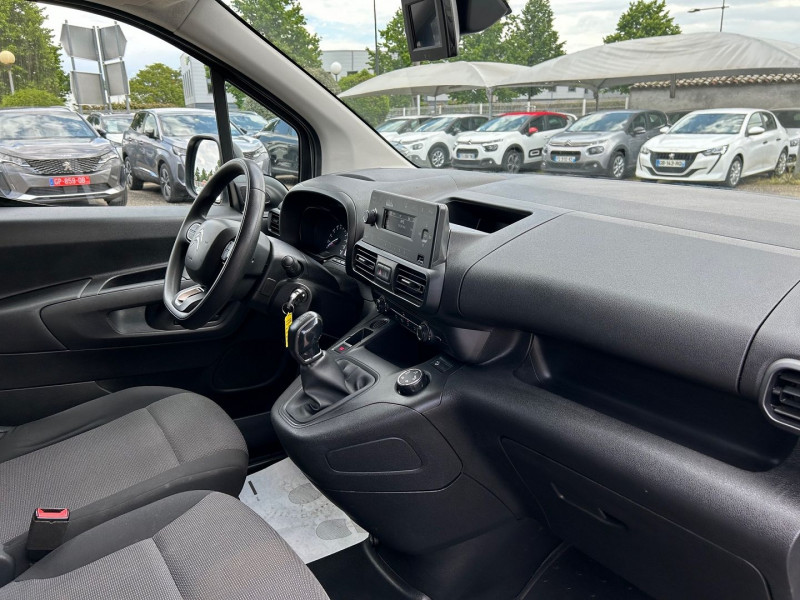 Photo 7 de l'offre de CITROEN BERLINGO VAN M 650KG BLUEHDI 100 S&S CLUB BVM5 à 17880€ chez Brignais automobiles