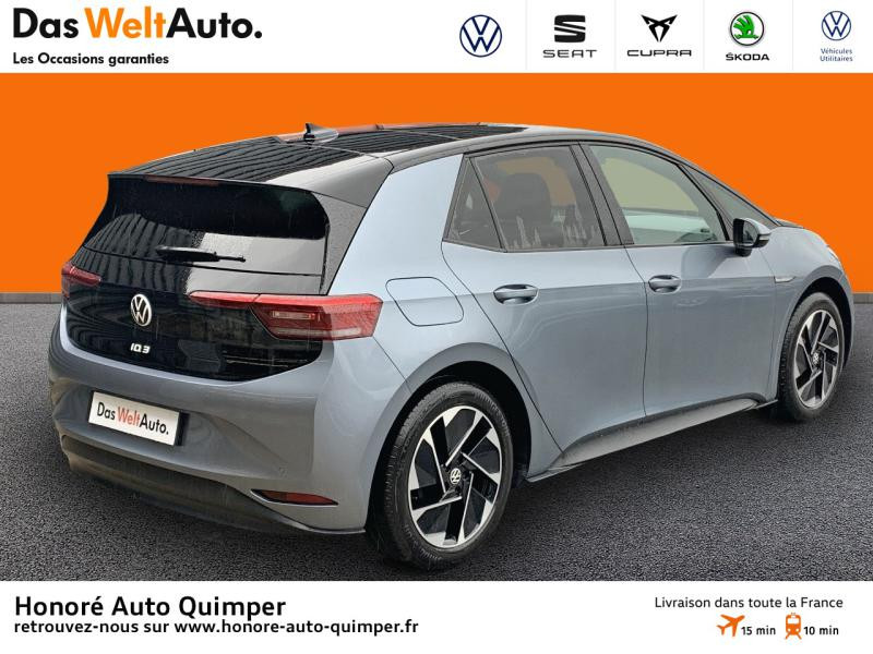 Photo 5 de l'offre de VOLKSWAGEN ID.3 58 kWh - 204ch Tech à 35990€ chez Honore Auto - Volkswagen Quimper