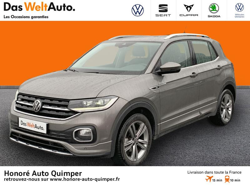 Volkswagen T-Cross 1.0 TSI 115ch Carat DSG7 Essence Gris Limestone métallisée Occasion à vendre