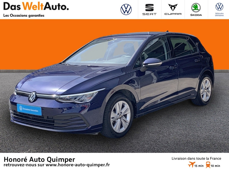 Volkswagen Golf 2.0 TDI SCR 116ch Life Plus Diesel Bleu Atlantique métallisée Occasion à vendre