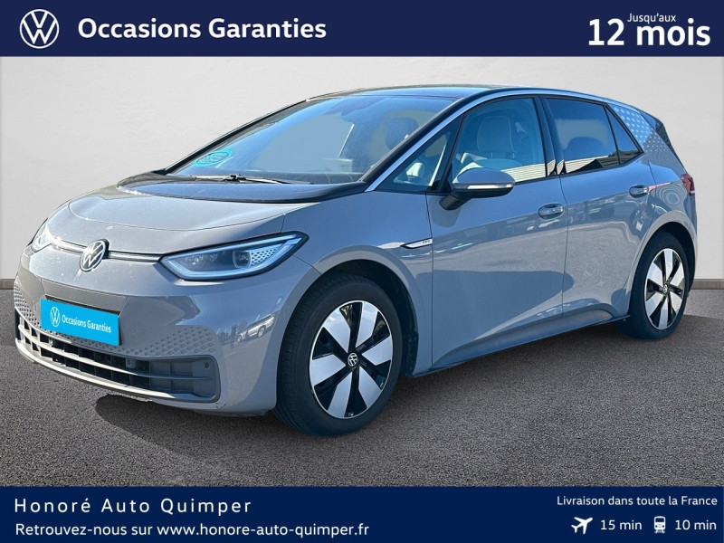 Volkswagen ID.3 204ch - 58 kWh Business Electrique Gris Lunaire/Toit/Hayon Noir Occasion à vendre