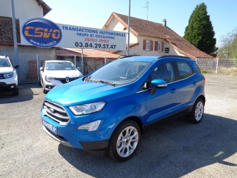 Ford ECOSPORT 1.0 ECOBOOST 125CH TITANIUM 6CV Essence BLEU ISLAND Neuf à vendre