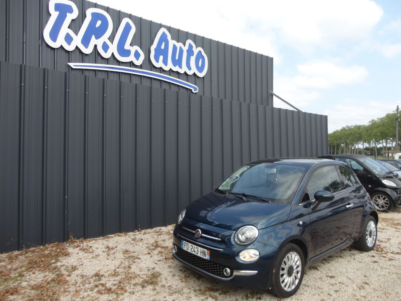 Fiat 500 1.2 8V 69CH ECO PACK LOUNGE Essence BLEU Occasion à vendre