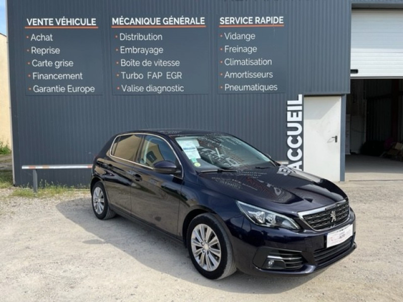Peugeot 308 1.5 BLUEHDI 130CH S&S ALLURE BUSINESS Diesel BLEU F Occasion à vendre