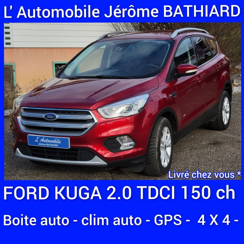 Ford KUGA 2.0 TDCI 150CH STOP&START BUSINESS NAV 4X4 POWERSHIFT Diesel ROUGE Occasion à vendre