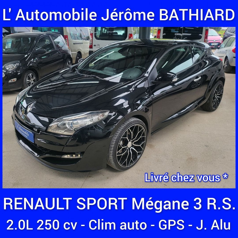 Renault MEGANE III COUPE 2.0T 250CH RENAULT SPORT Essence NOIR Occasion à vendre