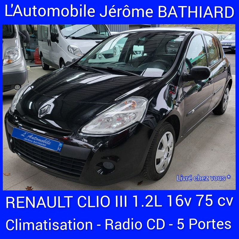 Renault CLIO III 1.2 16V 75CH ALIZE 5P Essence NOIR Occasion à vendre