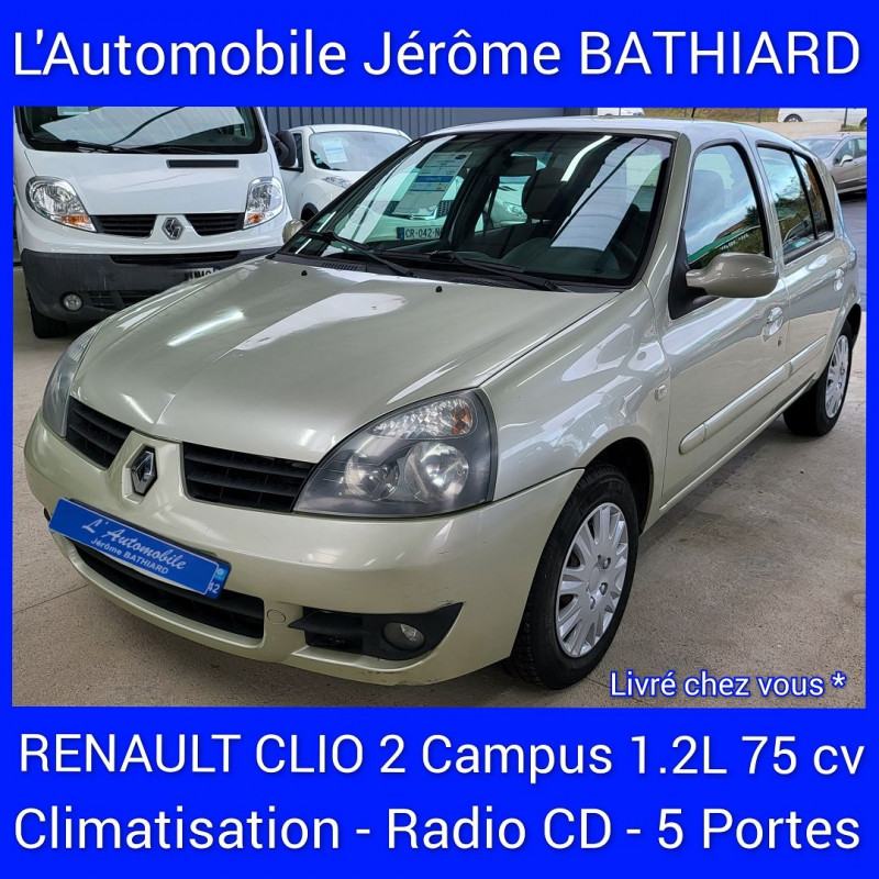 Renault CLIO II CAMPUS 1.2 16V 75CH AUTHENTIQUE 5P Essence VERT C Occasion à vendre