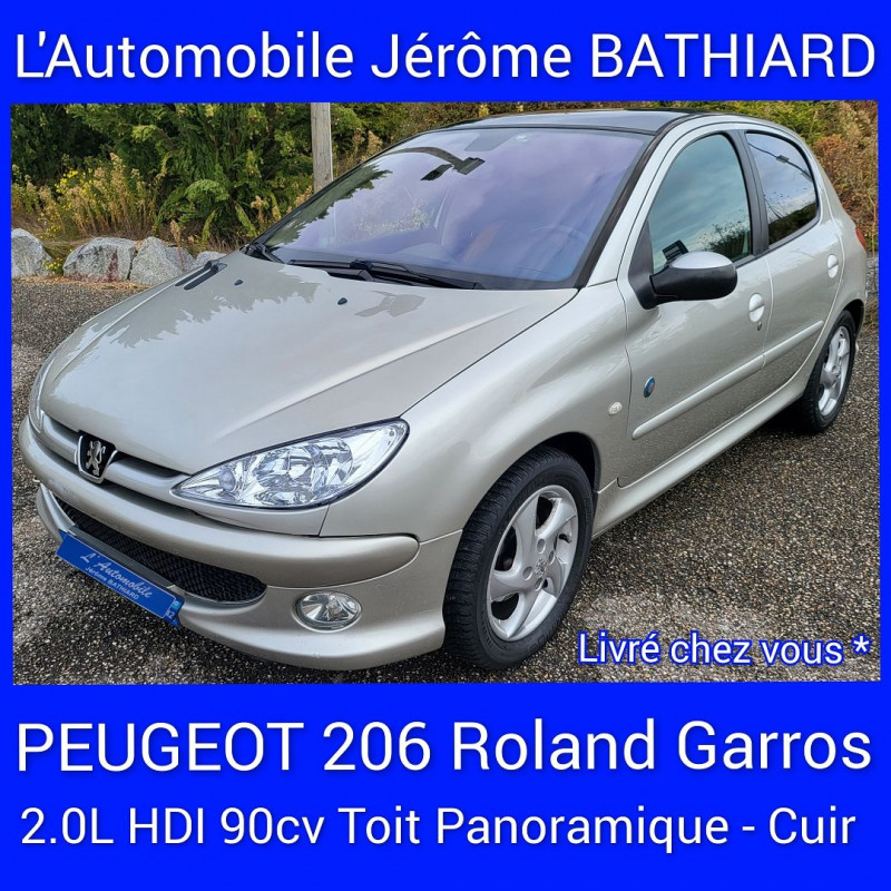 Peugeot 206 2.0 HDI ROLAND GARROS 5P Diesel GRIS C Occasion à vendre