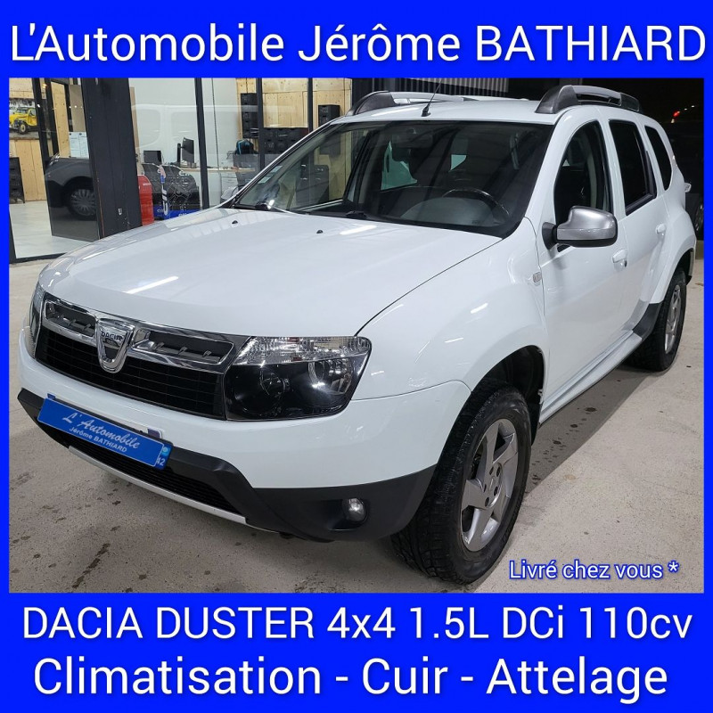 Dacia DUSTER 1.5 DCI 110CH FAP PRESTIGE 4X4 Diesel BLANC Occasion à vendre