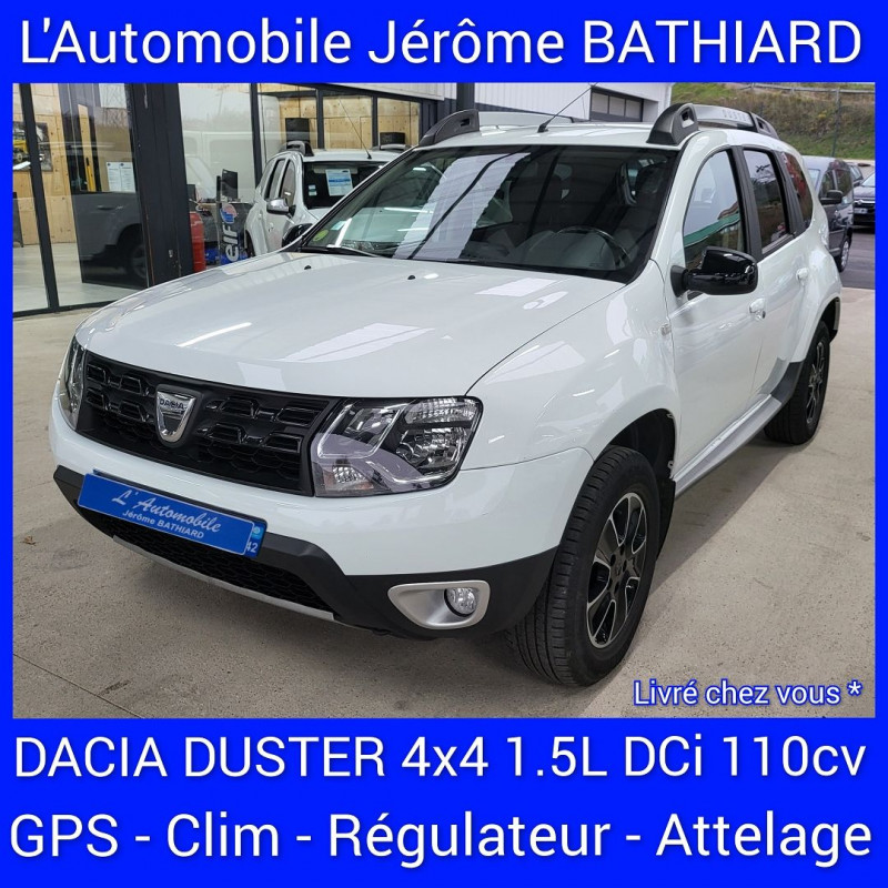 Dacia DUSTER 1.5 DCI 110CH BLACK TOUCH 4X4 Diesel BLANC Occasion à vendre