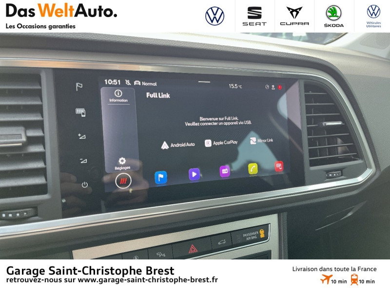 Photo 8 de l'offre de SEAT Ateca 2.0 TDI 150ch Start&Stop Xperience DSG à 33990€ chez Garage Saint Christophe - Volkswagen Brest
