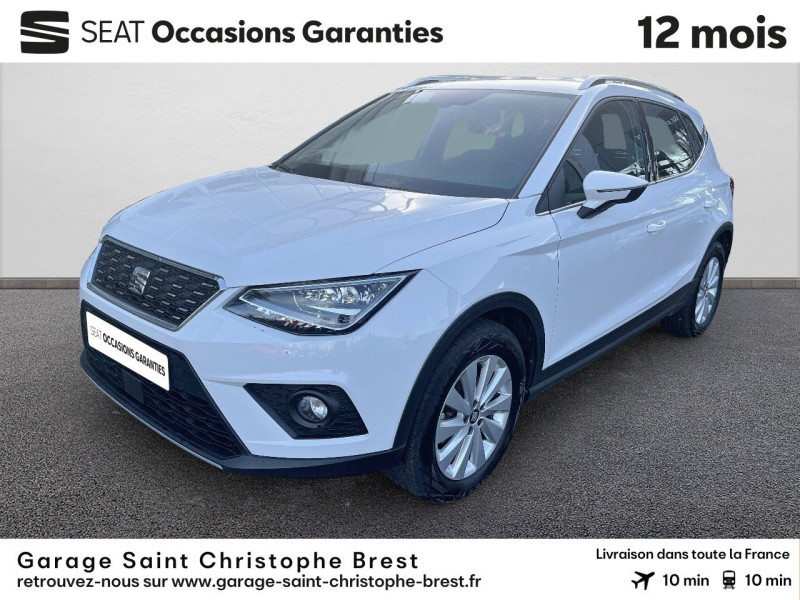 Seat Arona 1.0 EcoTSI 95ch Start/Stop Xcellence Euro6d-T Essence Blanc Candy Occasion à vendre