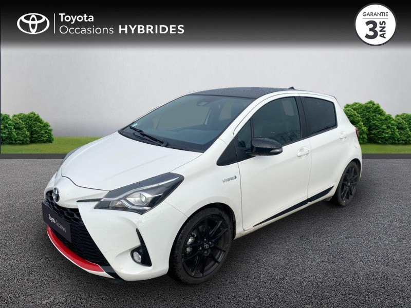 Toyota Yaris 100h GR SPORT 5p RC19 Hybride Blanc Pur bi-ton Toit Noir Occasion à vendre