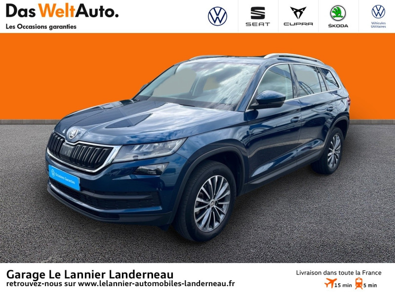 Skoda Kodiaq 2.0 TDI 150 SCR Style DSG Euro6d-T 7 places Diesel Bleu Lave Occasion à vendre