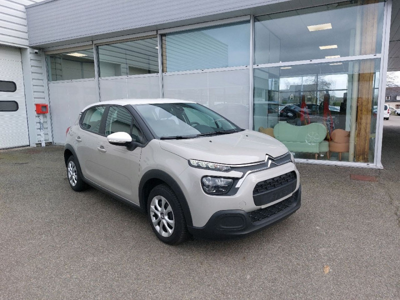 Citroen C3 1.2 PURETECH 83CH S&S FEEL 122-123G Essence SABLE TOIT BLANC Occasion à vendre