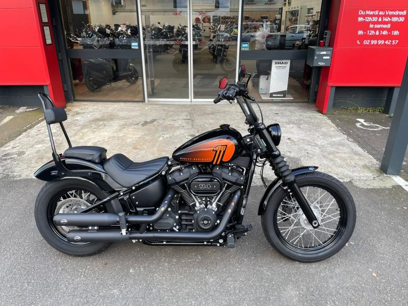 Photo 4 de l'offre de HARLEY-DAVIDSON Softail Street Bob Softail Street Bob Custom 1868 Noir 2021 à 14990€ chez Franck motos