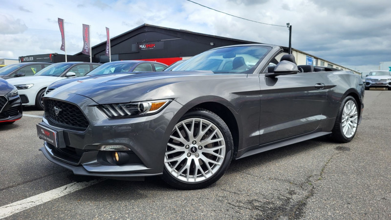 Ford MUSTANG CONVERTIBLE 2.3 ECOBOOST 317CH Essence GRIS Occasion à vendre
