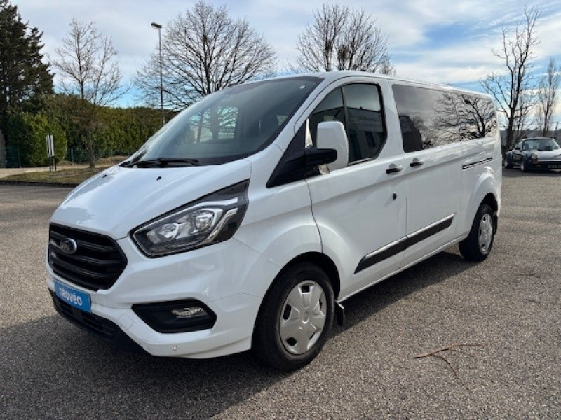 Ford TRANSIT CUSTOM KOMBI 320 L2H1 2.0 ECOBLUE 130CH MHEV TREND BUSINESS 7CV Diesel BLANC Occasion à vendre