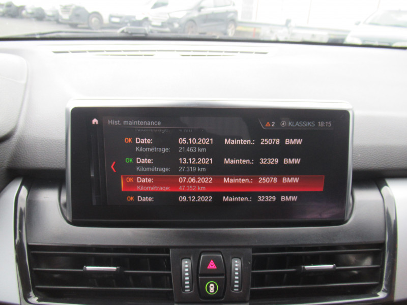 Photo 14 de l'offre de BMW SERIE 2 ACTIVETOURER (F45) 216DA 116CH  BUSINESS DESIGN DKG7 à 15990€ chez J'NOV AUTO