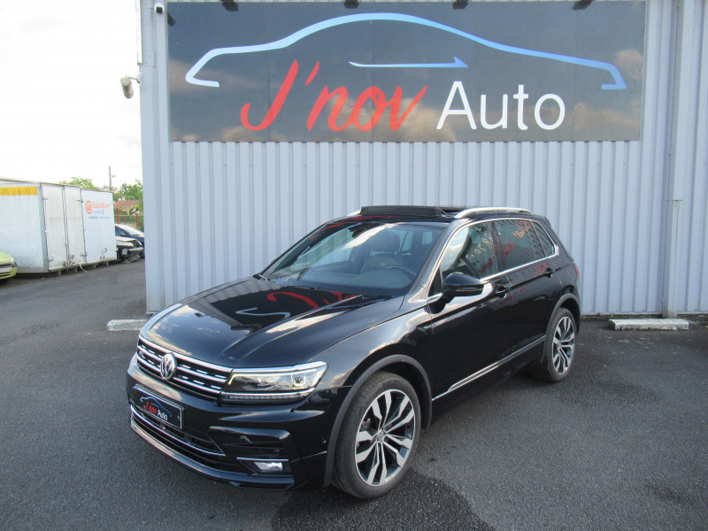 Volkswagen TIGUAN 2.0 TSI 190CH CARAT EXCLUSIVE 4MOTION DSG7 R-LINE Essence NOIR Occasion à vendre