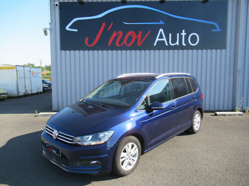 Volkswagen TOURAN 2.0 TDI 115CH FAP LOUNGE BUSINESS DSG7 7 PLACES EURO6D-T Diesel BLEU FONCE METAL Occasion à vendre