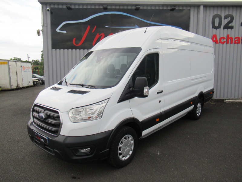 Ford TRANSIT 2T FG P350 L4H3 2.0 ECOBLUE 170CH S&S HDT TREND BUSINESS BVA CABINE APPROFONDIE Diesel BLANC Occasion à vendre
