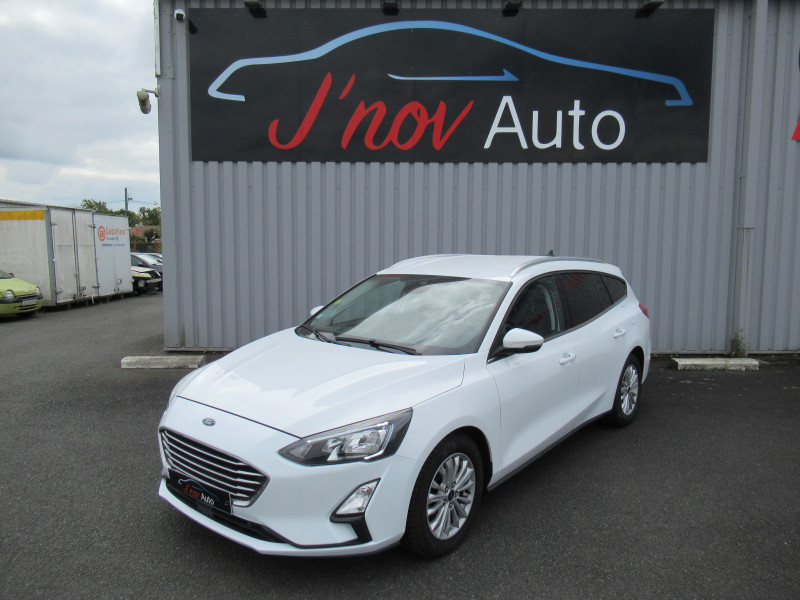 Ford FOCUS SW 1.5 ECOBLUE 120CH TITANIUM X BVA Diesel BLANC Occasion à vendre